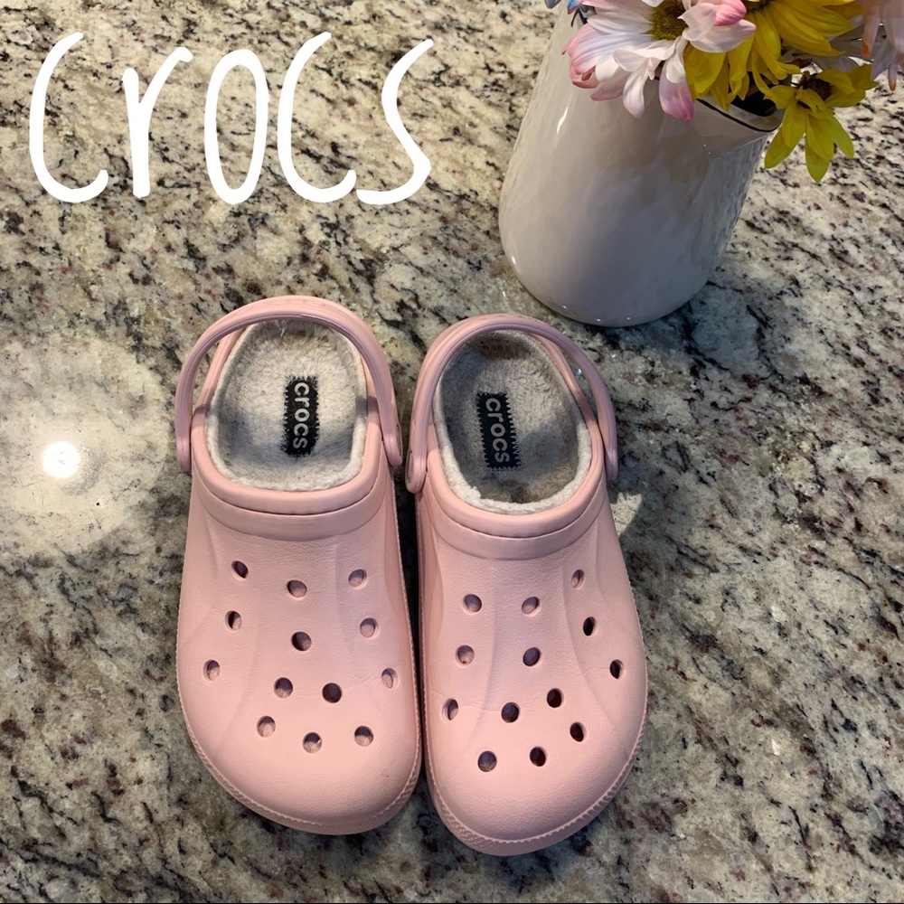 Pink Classic Fuzz-Lined Clog
